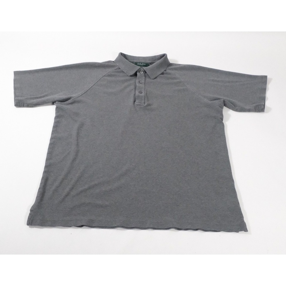 Bobby‎ Jones Polo Shirt Mens L Gray Pima Cotton Short Sleeve Golf Casual